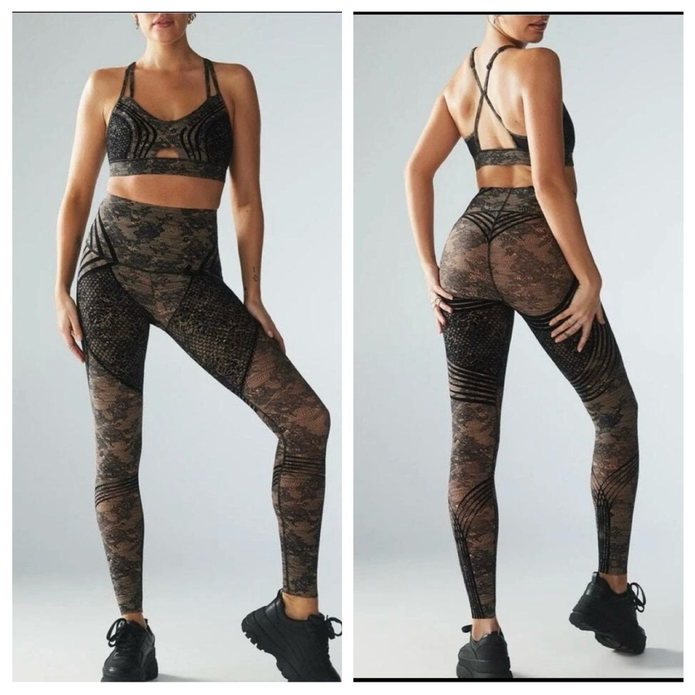 NWT Savage x Fenty Special FX High Waist Legging, Set 2Pcs Size Small+Bra Small